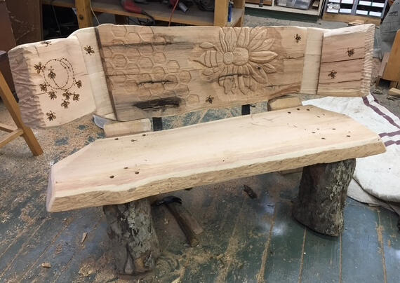 Bee Park Bench - In Process
