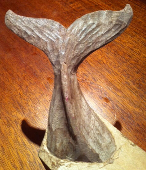 Whale Tail Carving